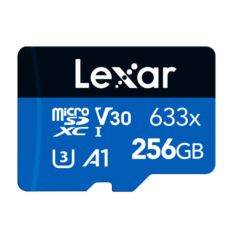 Lexar High-Performance 633x microSDXC 256GB memory card + SD adapter