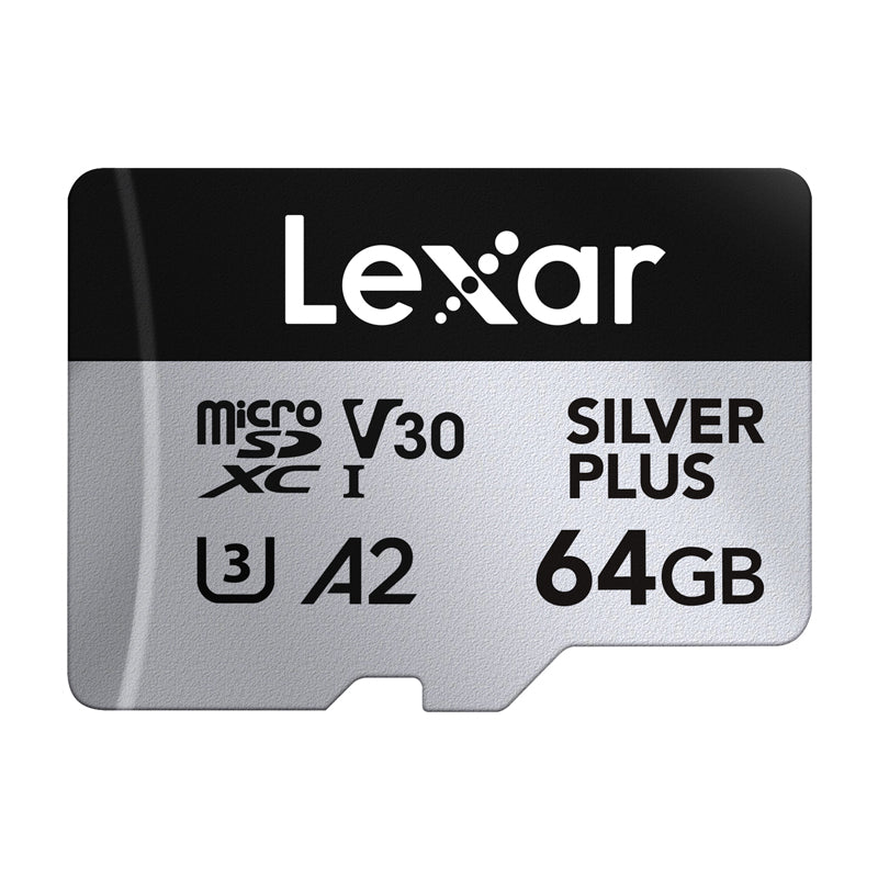 Karta pamięci Lexar High-Performance Silver Plus microSDXC 64GB + adapter