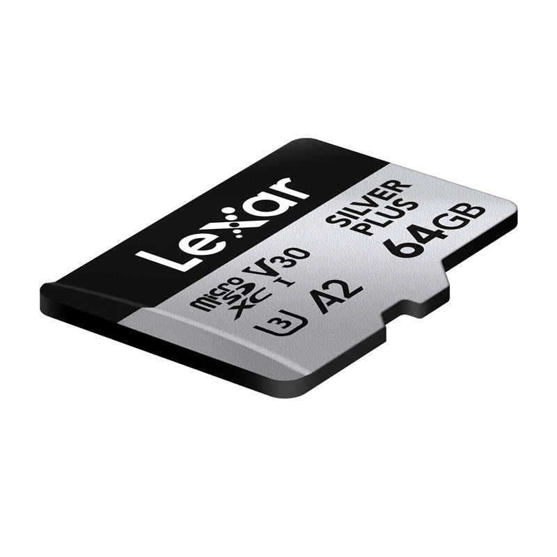 Karta pamięci Lexar High-Performance Silver Plus microSDXC 64GB + adapter