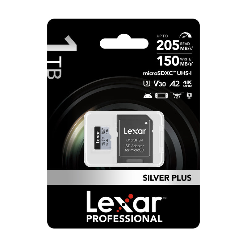 Karta pamięci Lexar High-Performance Silver Plus microSDXC 1TB + adapter