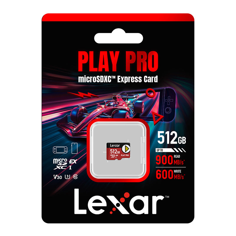 Lexar PLAY Pro microSD Express 7.1 512GB memory card