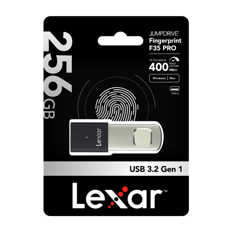Lexar Fingerprint F35pro USB 3.2 256GB pendrive