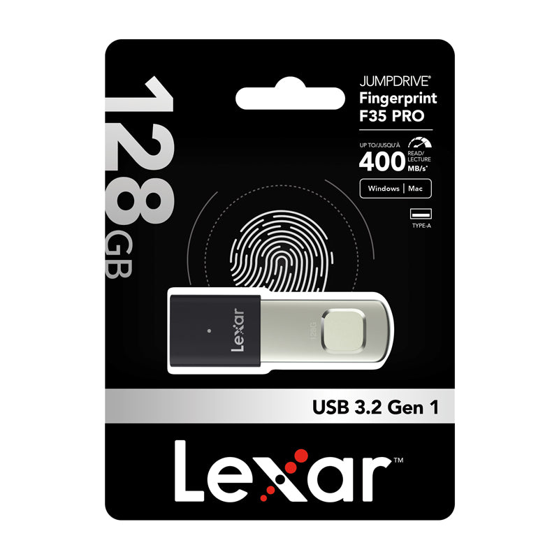 Lexar Fingerprint F35pro USB 3.2 128GB pendrive