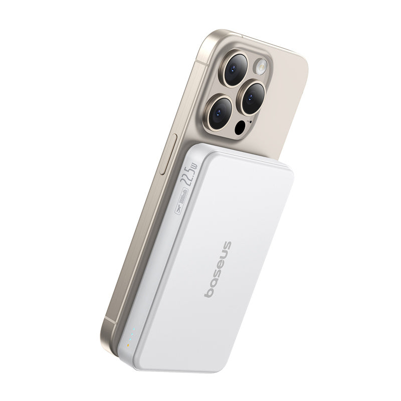 Baseus Airpow2 Qi2 magnetic powerbank 10000mAh 22.5W (white)