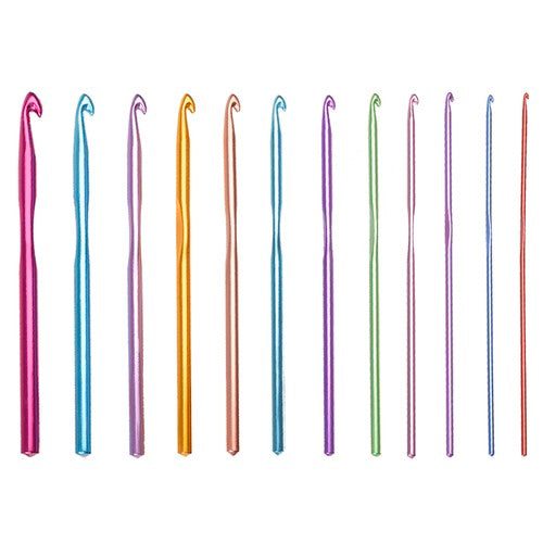 Set of 12 crochet hooks.-2