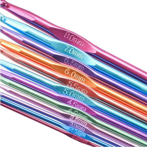 Set of 12 crochet hooks.-4