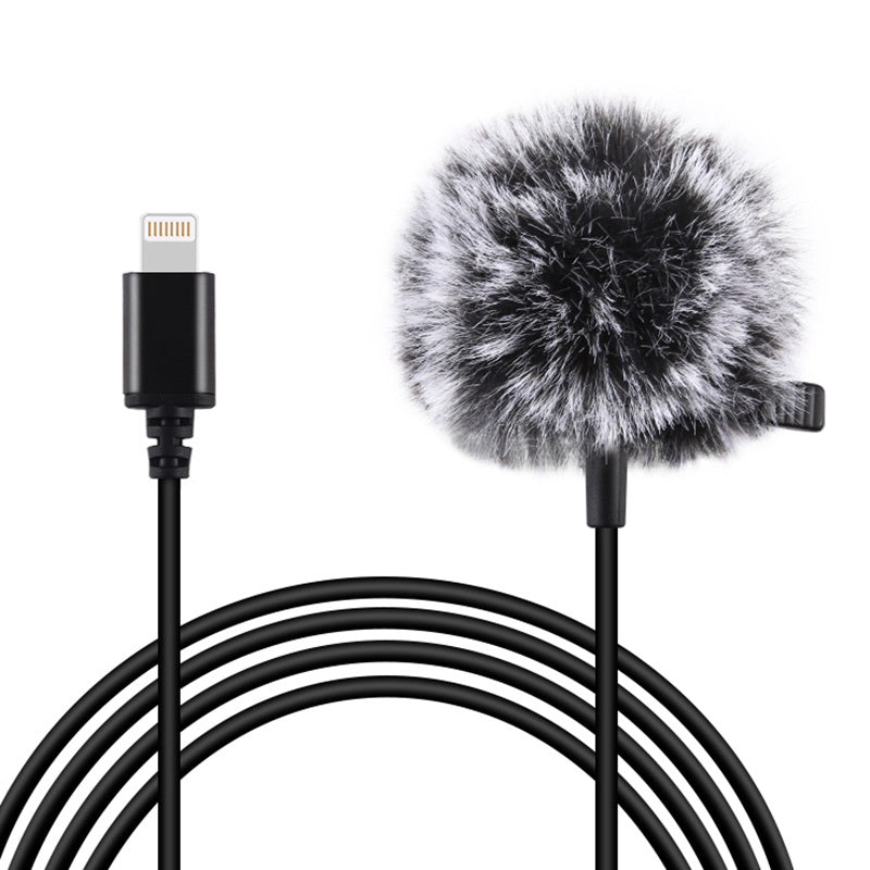Jack Puluz tie microphone with clip PU426 1.5m 3.5mm Lightning
