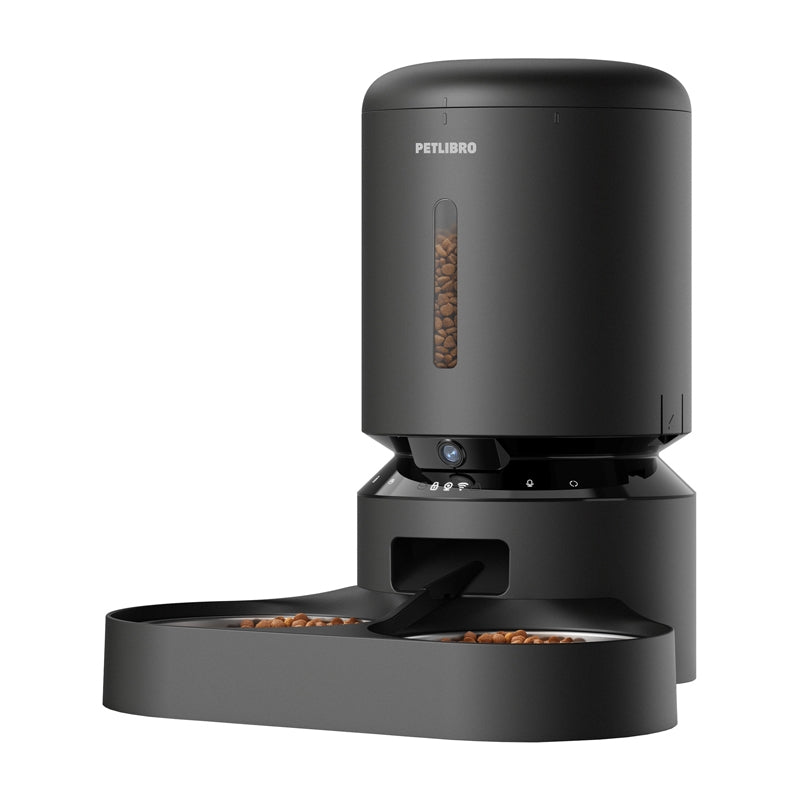Petlibro Granary camera food dispenser with double bowl, 5L (black)