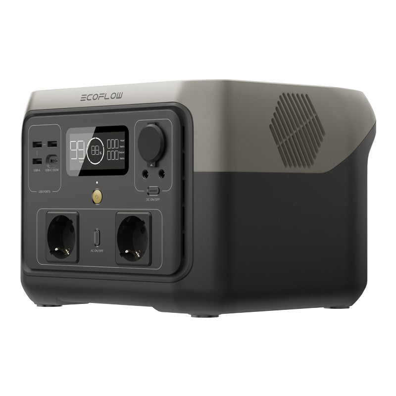 Set: EcoFlow River 2 Max power station + 160W photovoltaic panel.