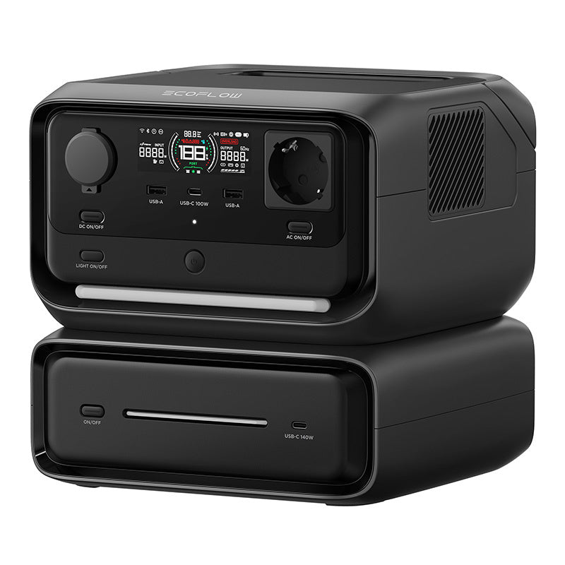 Set: EcoFlow River 3 Max power station + 160W photovoltaic panel.