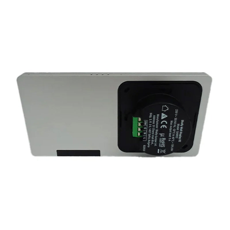 Dual Control Panel Shelly Wall Display X2 WiFi/BLU (silver) + BLU H&T