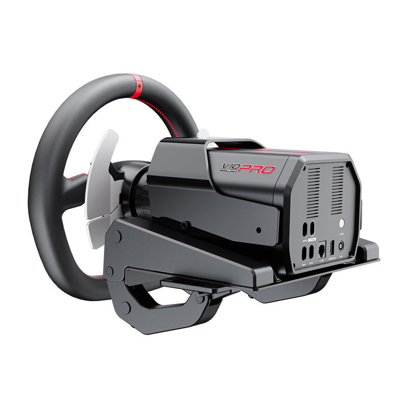 PXN-V10 Pro gaming set - steering wheel + pedals + mounting clamps (PC / PS4 / Xbox One / Xbox Series X|S)