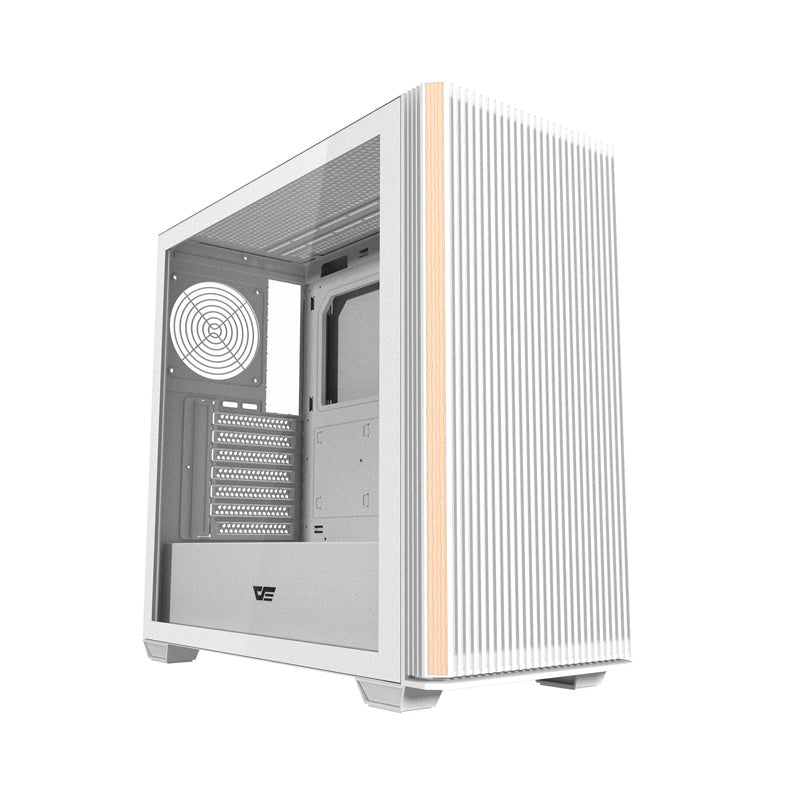 Darkflash DS900WS ATX computer case without fans (White)