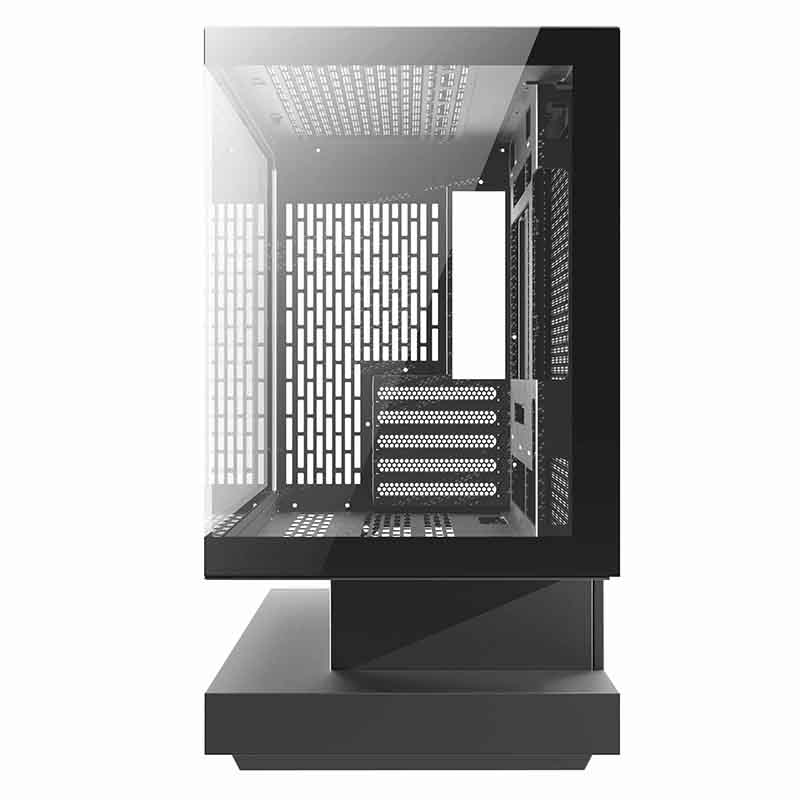 Darkflash F1 computer case (Black) + 6 ARGB fans