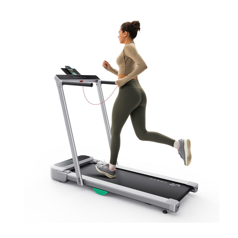 UREVO FoldiMix 5L Pro Folding Electric Treadmill (Silver)