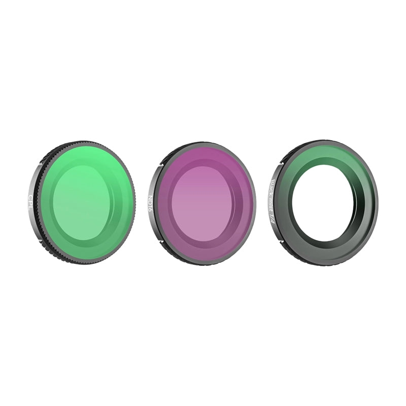 Sunnylife 1/4" lens filters 3 pcs. - Black Mist + CPL + ND16 for Osmo Nano