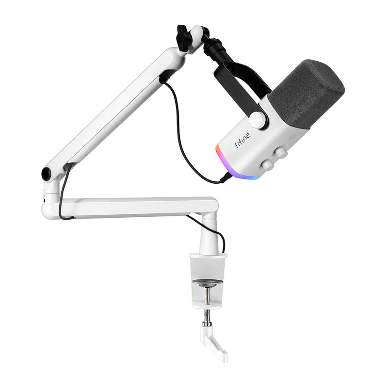 Fifine TAM8W dynamic microphone (white)