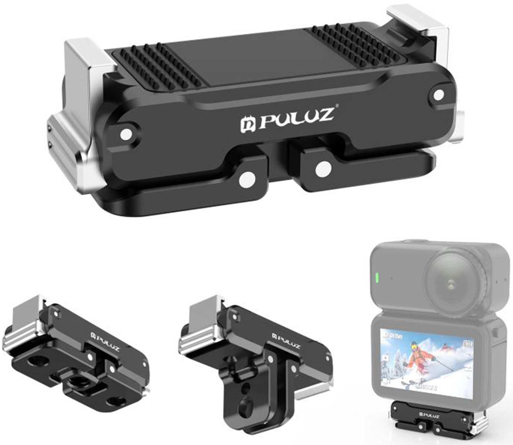 PULUZ Magnetic Metal Holder for DJI Osmo Nano (Black)