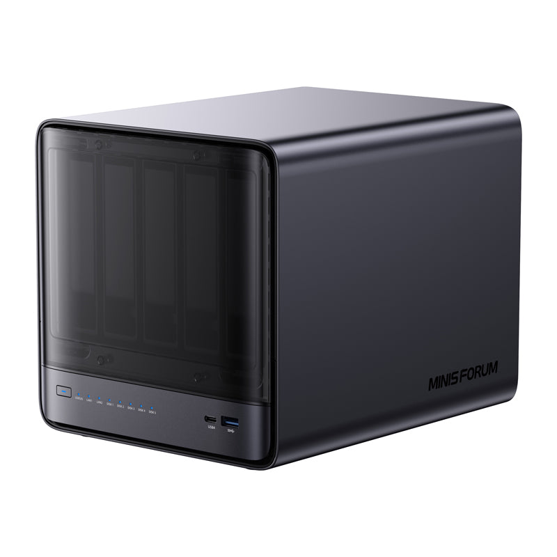 MINI-PC Minis Forum NAS N5 AMD Ryzen 7 H255, 16GB+128GB OS storage