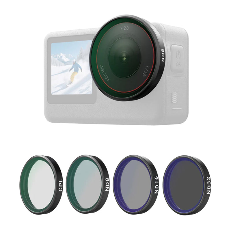 Telesin CPL/ND8/ND16/ND32 filter set for DJI Osmo Action 6 (4 pcs).