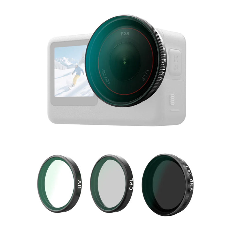 Telesin CPL/VND8/UV filter set for DJI Osmo Action 6 (3 pcs.).