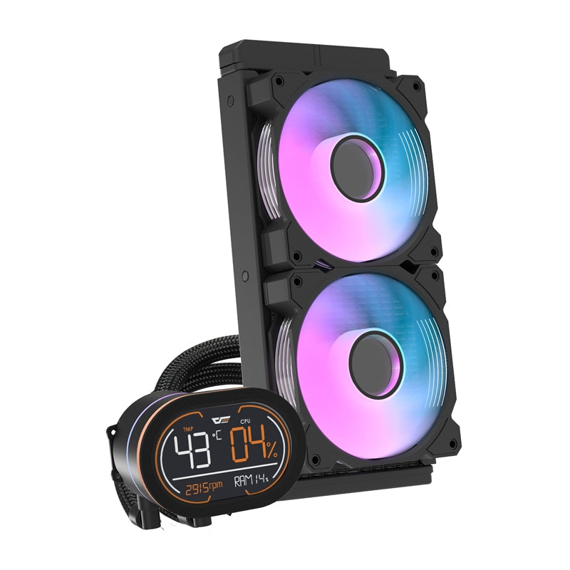 Darkflash DH240D v2 CPU water cooler (black)