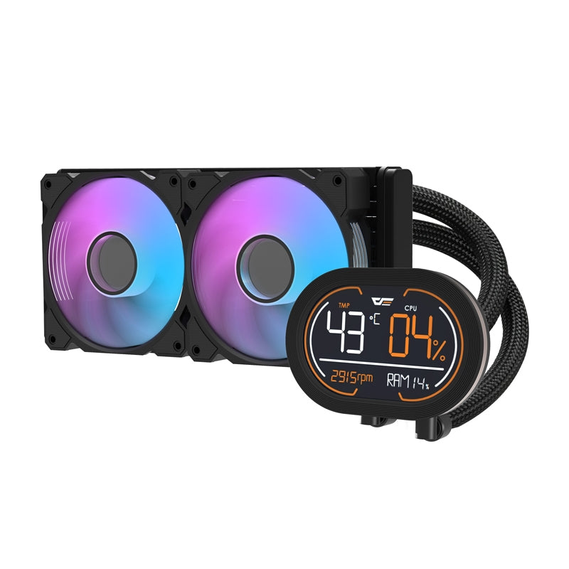Darkflash DH240D v2 CPU water cooler (black)