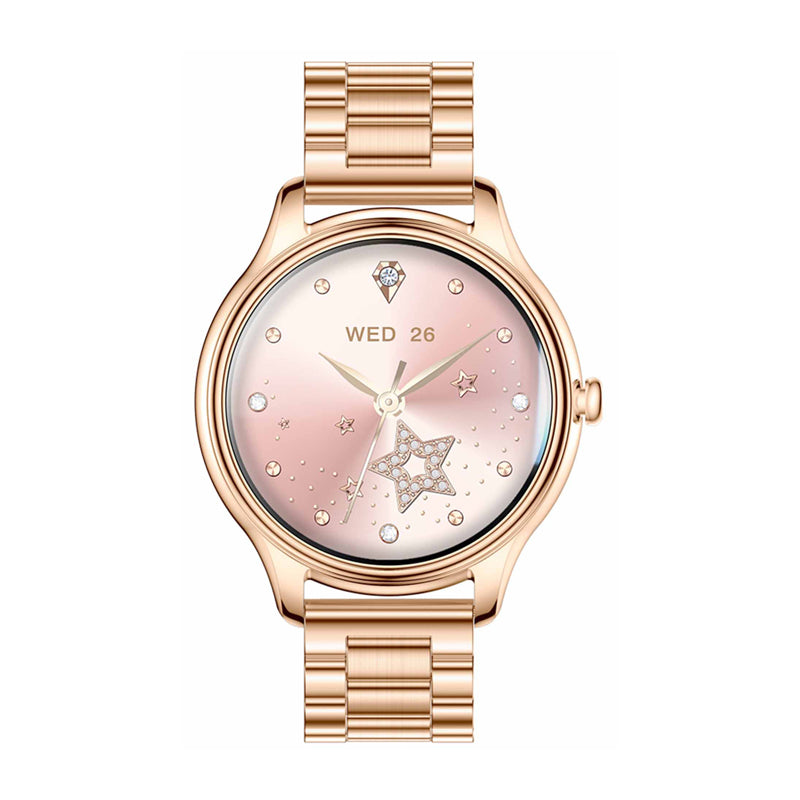 COLMI L28 Smart Watch (Gold + gold steel strap)