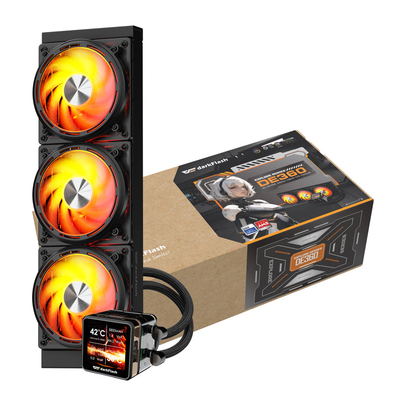 Water cooling for the processor DE360 (black)