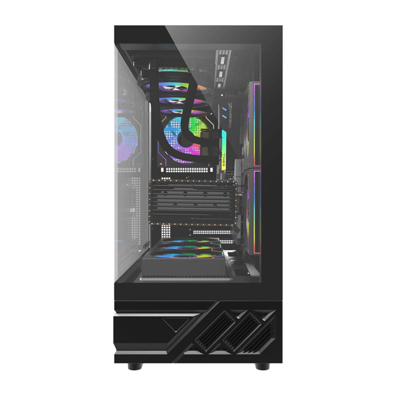 DarkFlash DS950 computer case (black) + 6 fans