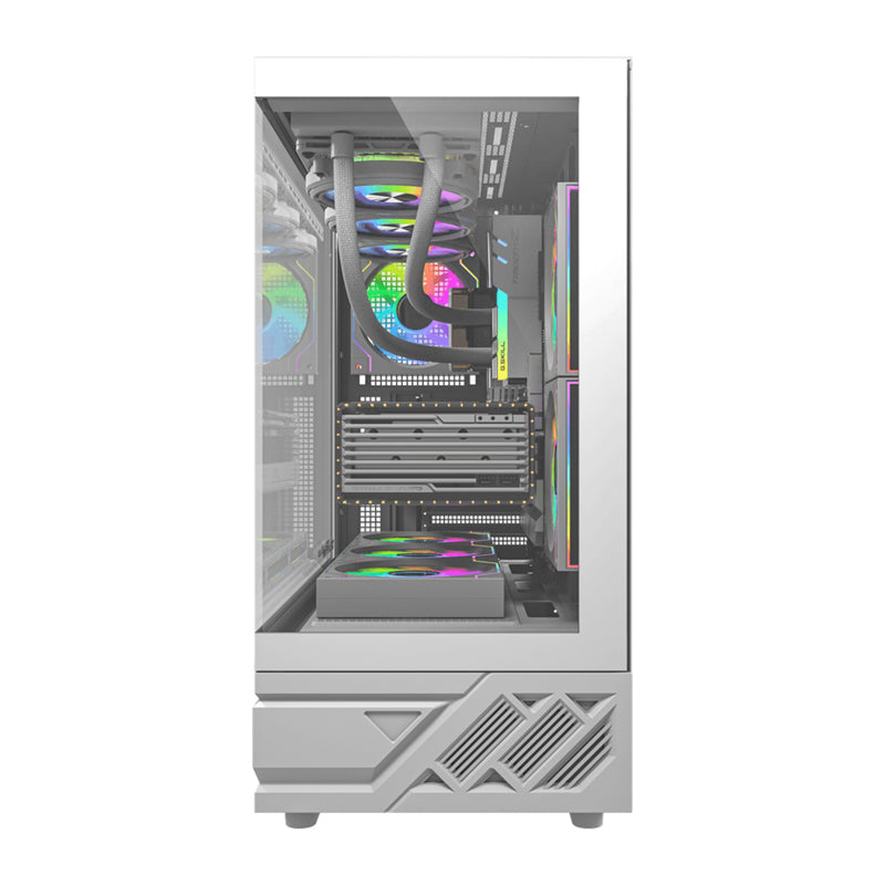 DarkFlash DS950 computer case (white) + 6 fans