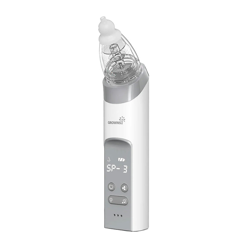 Grownsy nasal aspirator with 3 tips (gray)