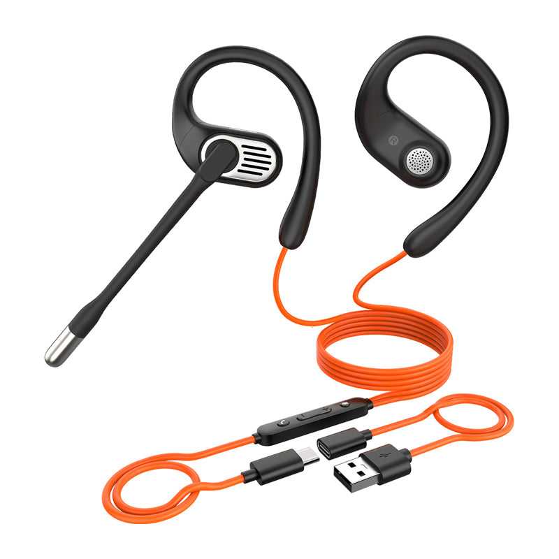 OpenRock Link 10 Wired Over-Ear Headphones (Black)