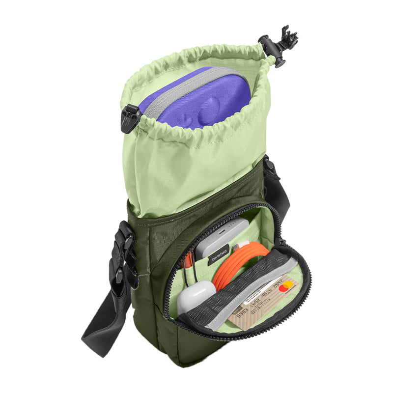 TOMTOC GameOn-G50 Switch 2 JoyCarry Sling Bag (green)