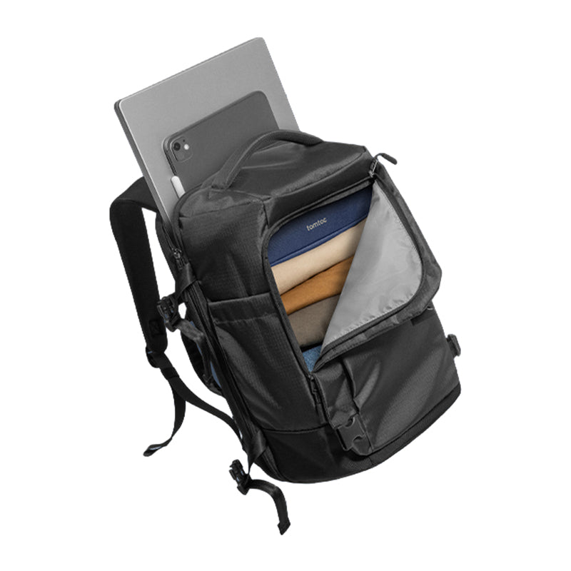 TOMTOC Navigator-T66 Liteway Travel Backpack 28L/15.6" (Black)