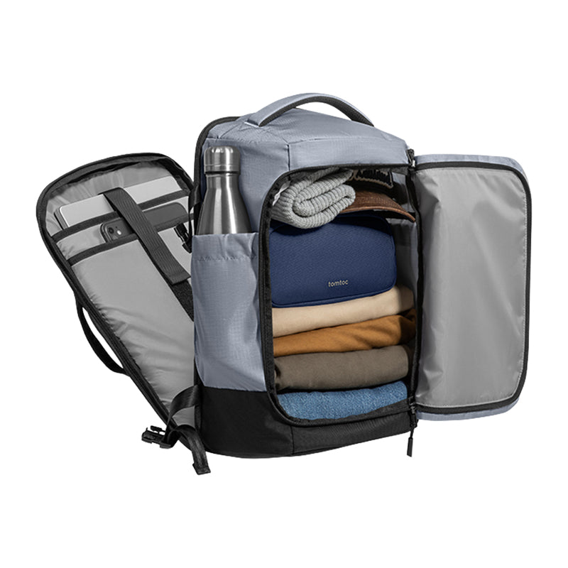 TOMTOC Navigator-T66 Liteway Travel Backpack 28L (Light Gray)