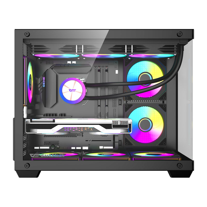 DarkFlash B275 PRO computer case (black) + 6 fans