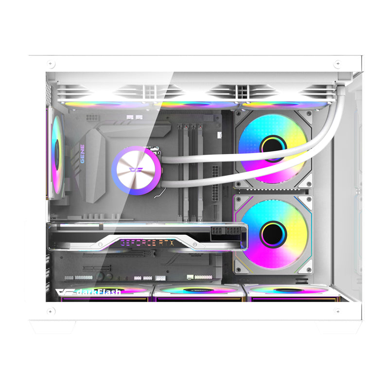 DarkFlash B275 PRO computer case (white) + 6 fans