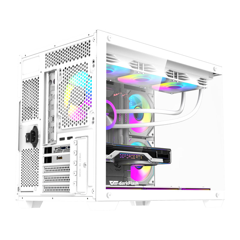 DarkFlash B275 PRO computer case (white) + 6 fans