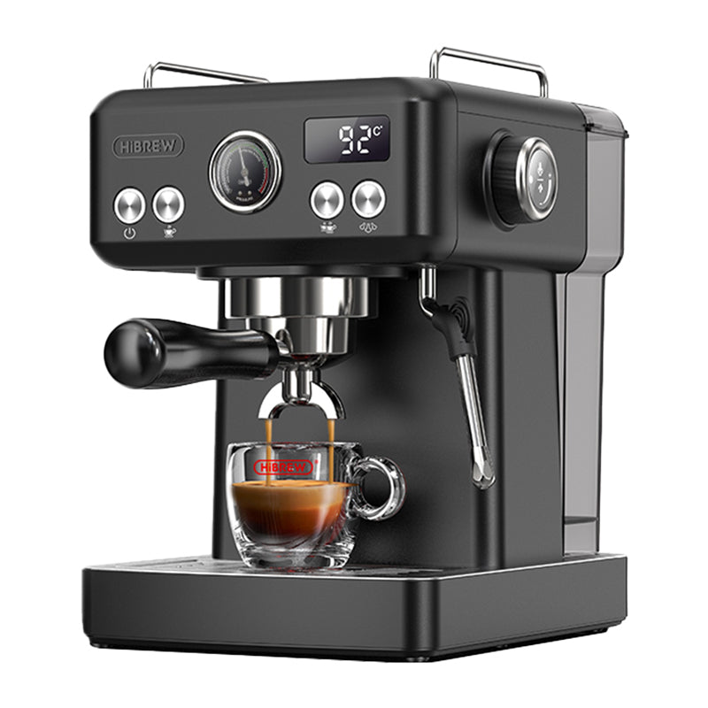 HiBREW H10A piston espresso machine with temperature control (black)
