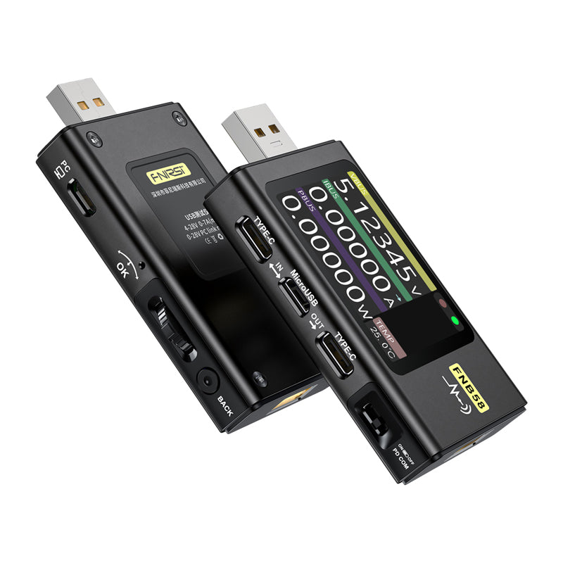 FNIRSI FNB58 USB Port Tester, Black