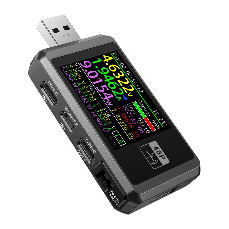 FNIRSI FNB48P USB Port Tester Black