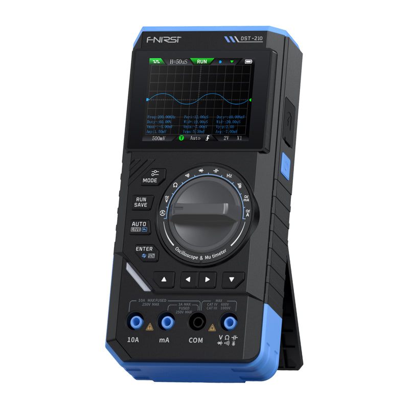 SigGen 3-in-1 FNIRSI DST-210 handheld digital multimeter with oscilloscope