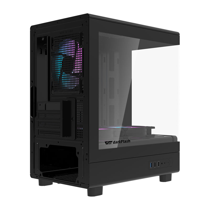 Darkflash DB330M Computer Case + 3 Fans (Black)