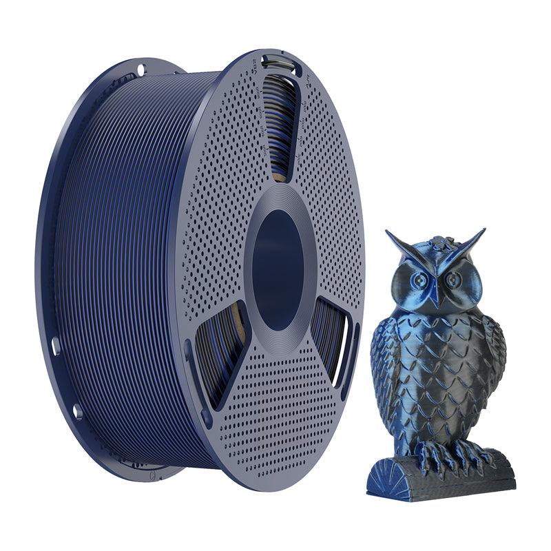Sunlu PLA+ Silk Dual Color Filament (Black and Blue)