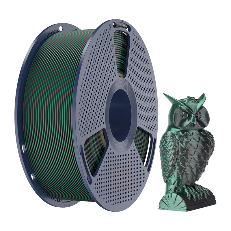 Sunlu PLA+ Silk Dual Color Filament (Black and Green)