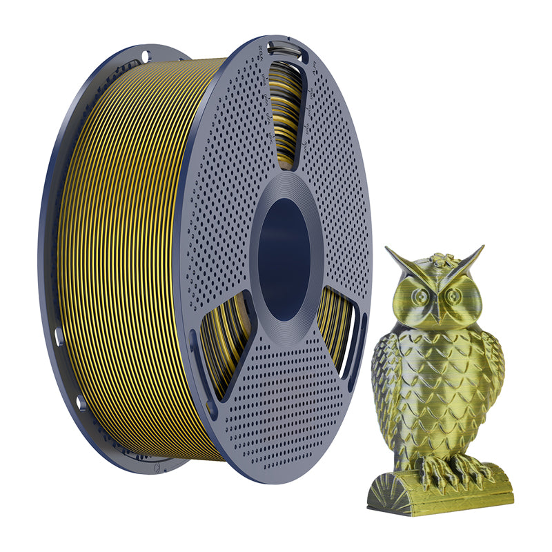 Sunlu PLA+ Silk Dual Color Filament (Black and Gold)