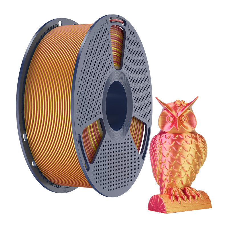 Sunlu PLA+ Silk Dual Color Filament (Red and Gold)