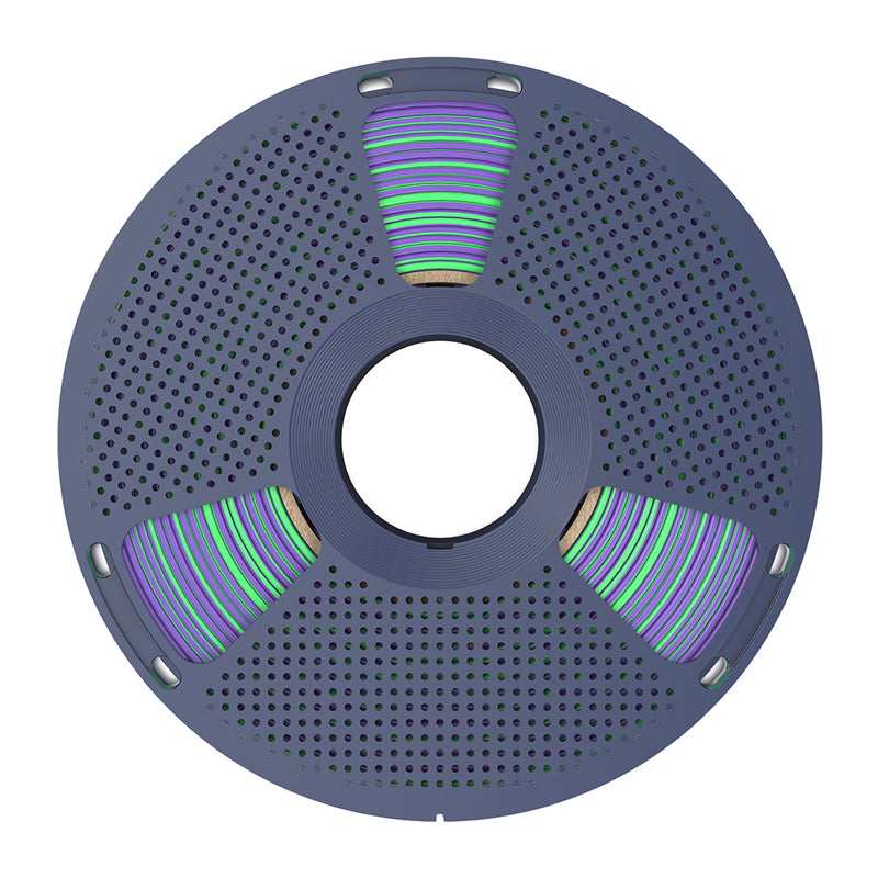 Sunlu PLA+ Silk Dual Color Filament (green and purple)