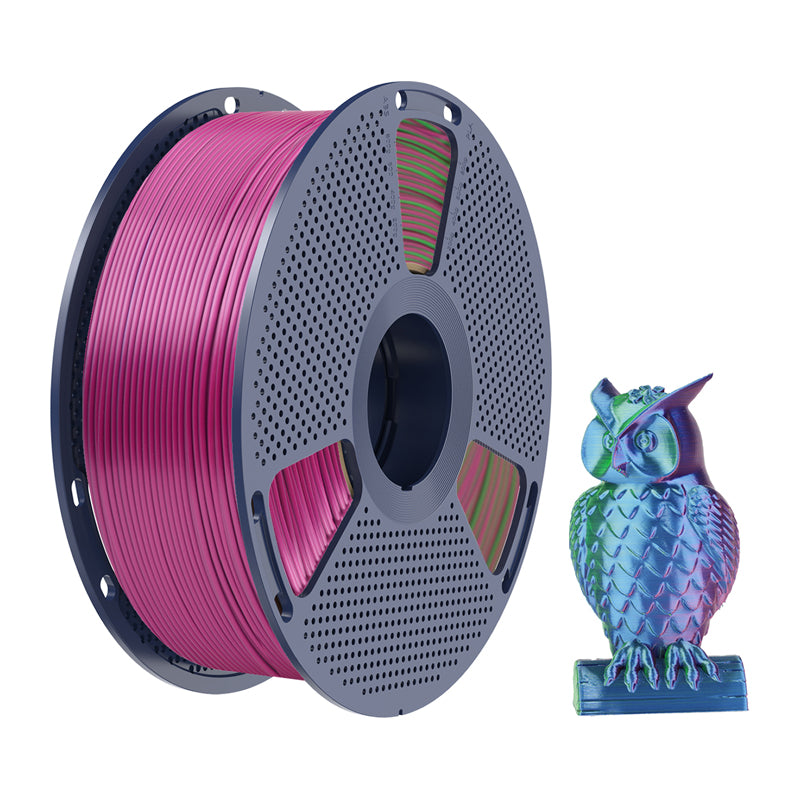 Sunlu PLA+ Silk Tri-Color Filament (blue-green-purple)